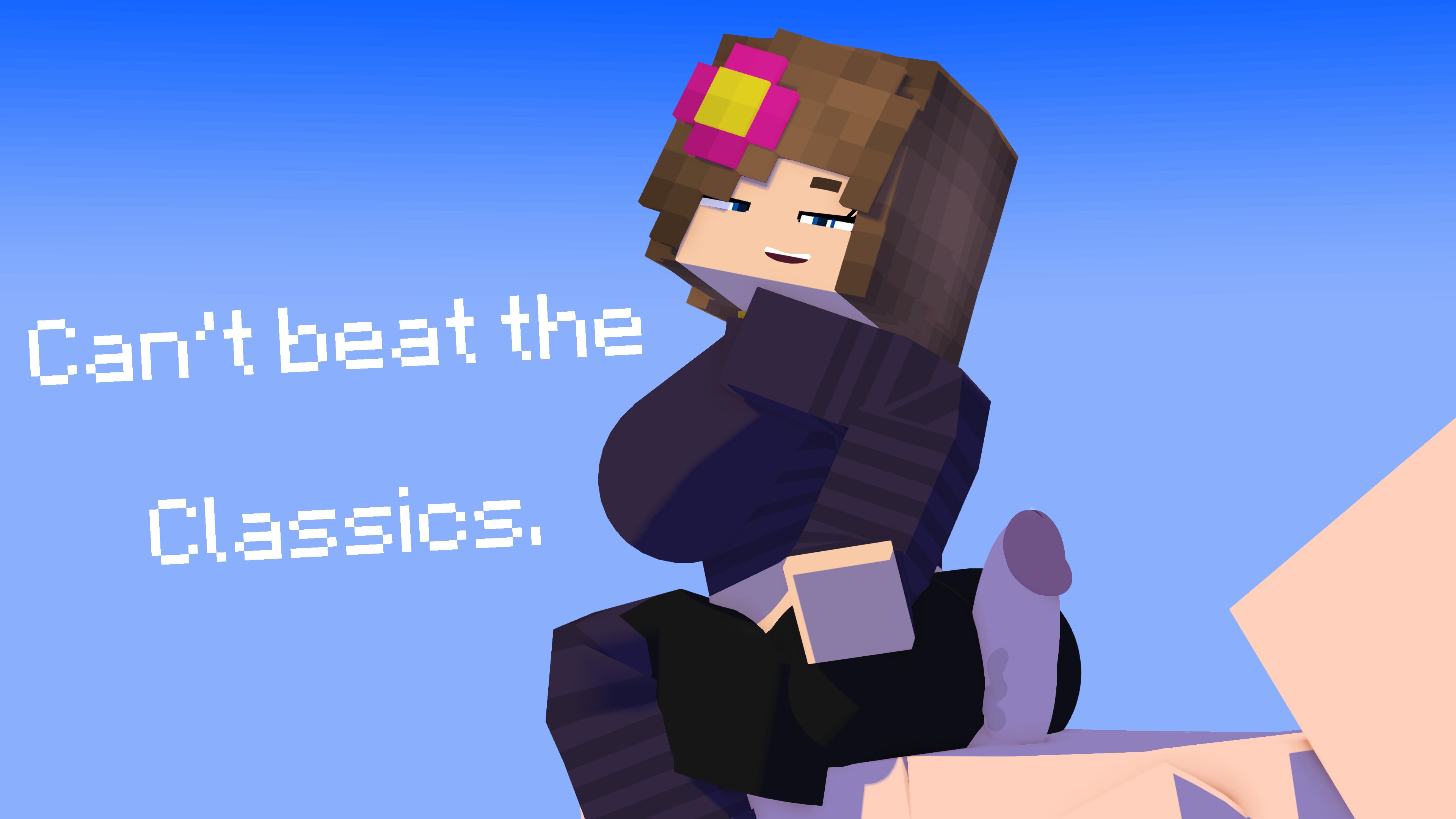 buttjob, flower_in_hair, horny_female, human_female, humanoid, jenny_belle(slipperyt...
